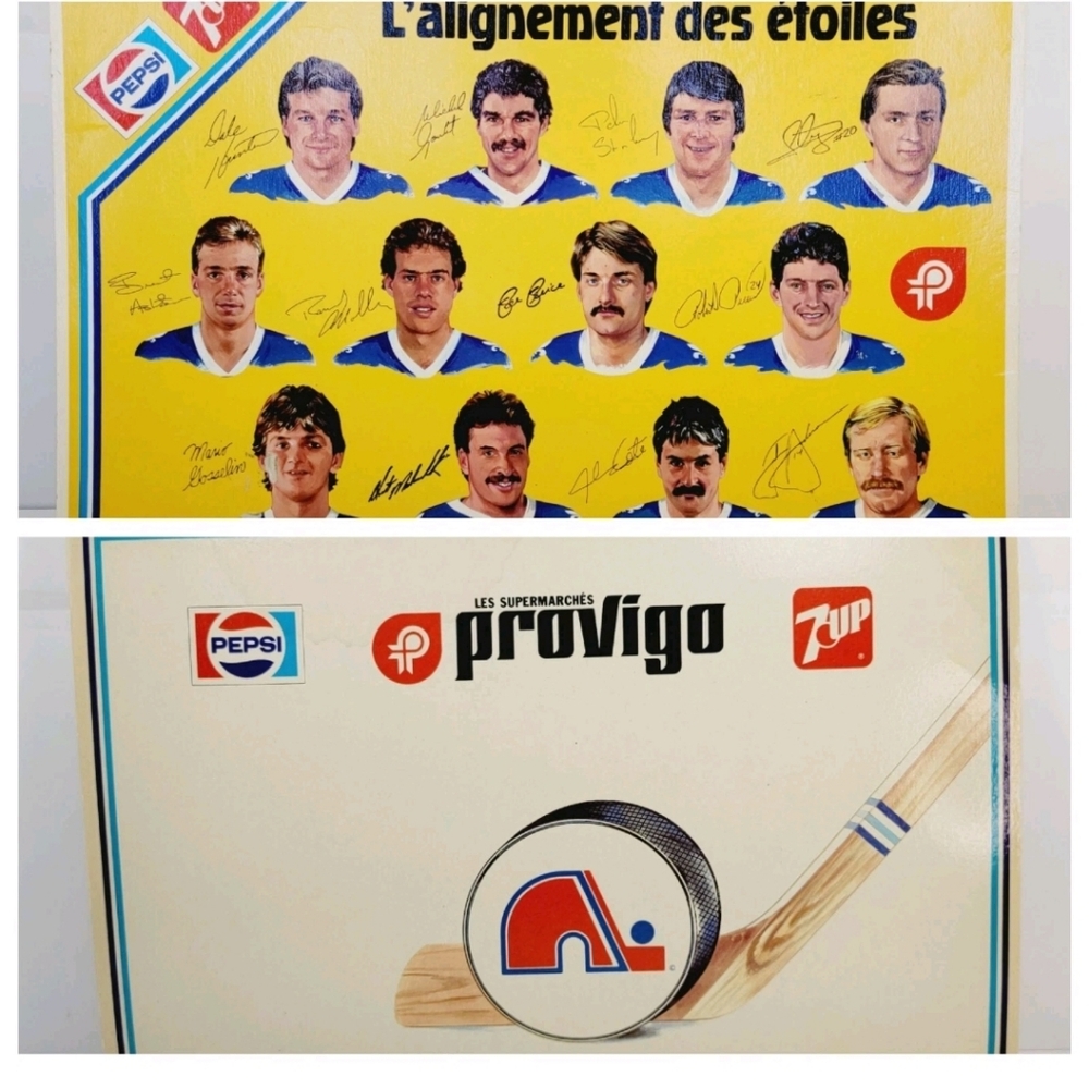 L'alignement des etoiles Alignment of Stars Quebec Nordiques Pepsi Placement Ad